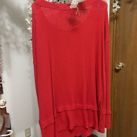 Free People Red Women's Sweater - Picture 5 of 6